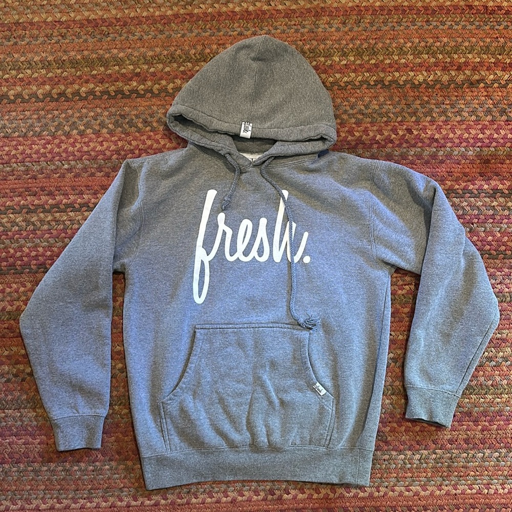 22FRESH GREY BASIC HOODIE